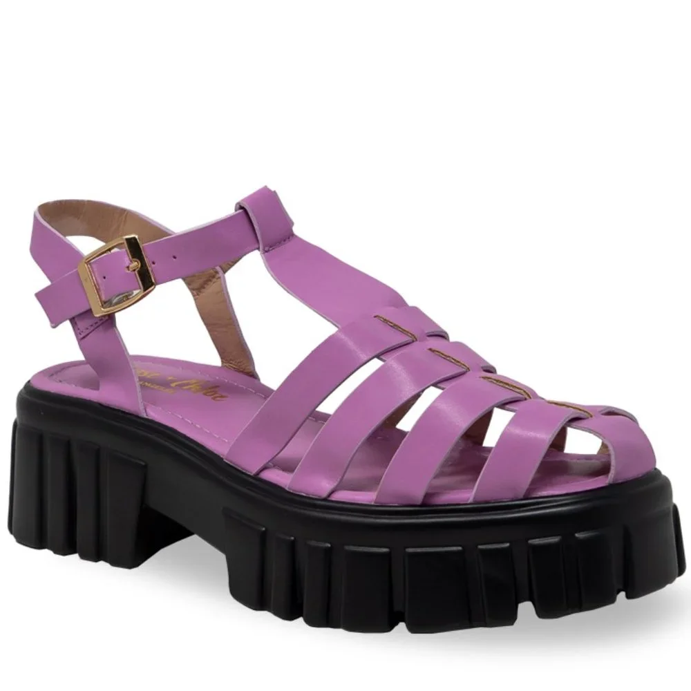 Women 's Platform Wedge Sandals Open Toe Adjustable Ankle Strap Chunky Heels - Picture 2 of 4